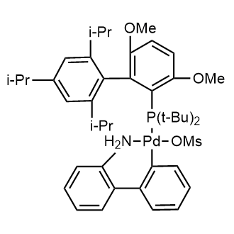 Methanesulfonato(2-(di-t-butylphosphino)-3-methoxy-6-methyl-2',4',6'- tri-i-propyl-1,1'-biphenyl)(2'-amino-1,1'-biphenyl-2-yl)palladium(II)|CS-0635492