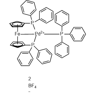 [1,1'-Bis(diphenylphosphino)ferrocene](triphenylphosphine)palladium(2+) bis(tetrafluoroborate)|CS-0635496