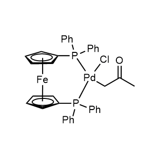 [1,1'-Bis(diphenylphosphino-κP)ferrocene]chloro(2-oxopropyl)palladium|CS-0635525