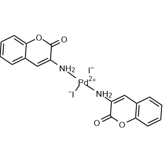 Diiodobis(3-amino-2H-1-benzopyran-2-one-N) palladium|CS-0635536