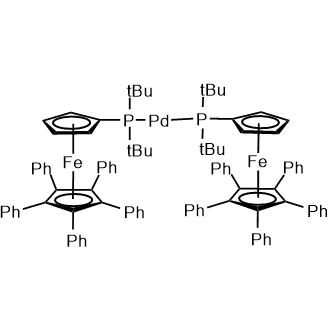 Bis[1,2,3,4,5-pentaphenyl-1'-(di-tert-butylphosphino)ferrocene]palladium(0)|CS-0635592