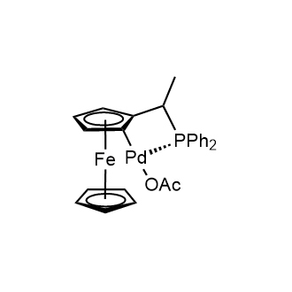 {2-[(α-Methyl)diphenylphosphinomethyl]ferrocenyl}palladium(II) acetate|CS-0635599