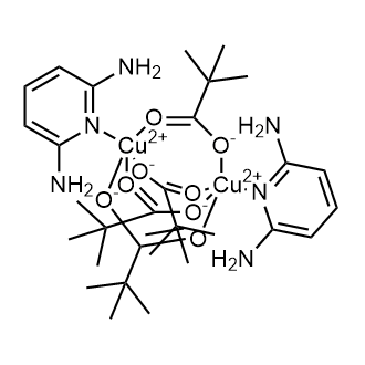 Bis(2,6-diaminopyridine)tetra(μ-O,O'-trimethylacetato)dicopper(II)|CS-0635629