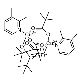 Bis(2,3-dimethylpyridino)tetra(μ2-O,O'-trimethylacetato)dicopper(II)|CS-0635631