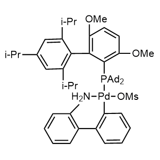 Palladium(1+), [2′-(amino-κN)[1,1′-biphenyl]-2-yl-κC][[3,6-dimethoxy-2′,4′,6′-tris(1-methylethyl)[1,1′-biphenyl]-2-yl-κC1′]bis(tricyclo[3.3.1.13,7]dec-1-yl)phosphine-κP]-, methanesulfonate|CS-0635722