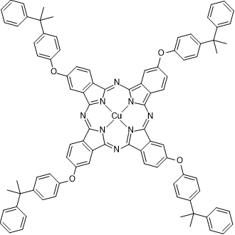 29H,31H-Phthalocyanine, 2,9,16,23-tetrakis[4-(1-methyl-1-phenylethyl)phenoxy]-, copper complex|CS-0635731