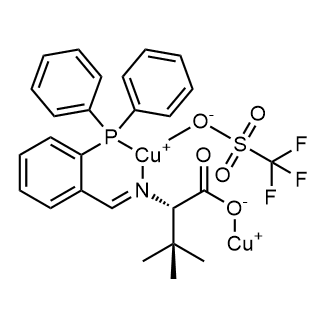 Copper, [μ-[N-[[2-(diphenylphosphino-κP)phenyl]methylene]-3-methyl-L-valinato-κN:κO]](1,1,1-trifluoromethanesulfonato-κO)di-|CS-0635778