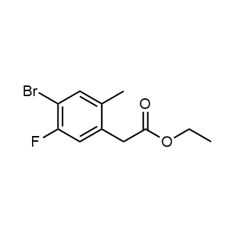 Ethyl 2-(4-bromo-5-fluoro-2-methylphenyl)acetate|CS-0635789