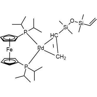 [1,1′-bis[bis(1-methylethyl)phosphino-κP]ferrocene][1-(η2-ethenyl)-3-ethenyl-1,1,3,3-tetramethyldisiloxane]-Palladium|CS-0635799