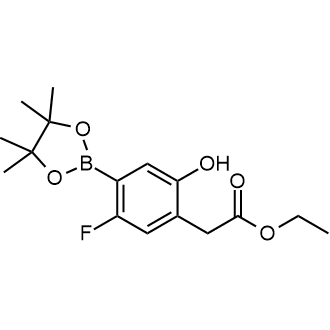 Ethyl 2-(5-fluoro-2-hydroxy-4-(4,4,5,5-tetramethyl-1,3,2-dioxaborolan-2-yl)phenyl)acetate|CS-0635861