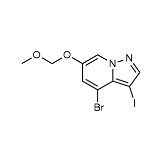 4-Bromo-3-iodo-6-(methoxymethoxy)pyrazolo[1,5-a]pyridine|CS-0635971