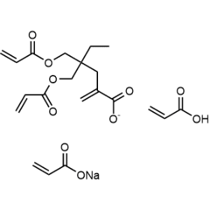 Acrylic acid-sodium acrylate-1,1,1-trimethylolpropane triacrylate copolymer|CS-0636185