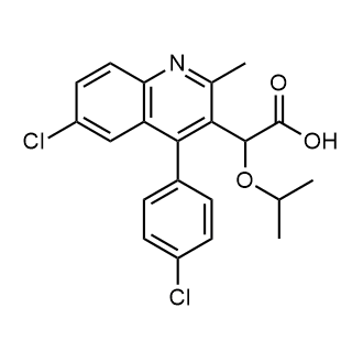 2-(6-Chloro-4-(4-chlorophenyl)-2-methylquinolin-3-yl)-2-isopropoxyacetic acid|CS-0636207