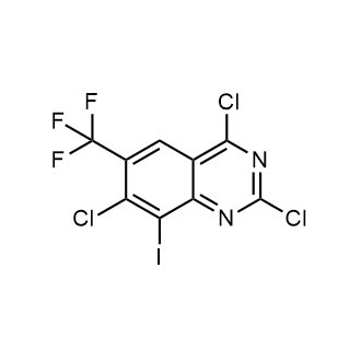2,4,7-Trichloro-8-iodo-6-(trifluoromethyl)quinazoline|CS-0636528