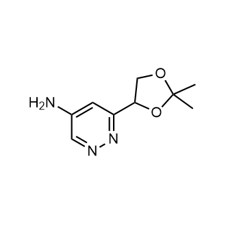 6-(2,2-Dimethyl-1,3-dioxolan-4-yl)pyridazin-4-amine|CS-0636551