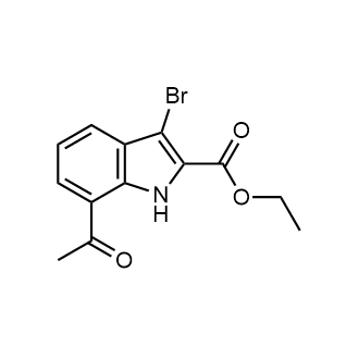 Ethyl 7-acetyl-3-bromo-1H-indole-2-carboxylate|CS-0636667
