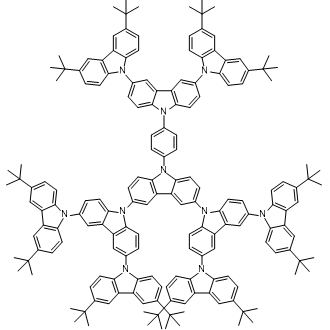 3,3'''',6,6''''-Tetra-tert-butyl-6',6'''-bis(3,6-di-tert-butyl-9H-carbazol-9-yl)-9''-(4-(3,3'',6,6''-tetra-tert-butyl-9'H-[9,3':6',9''-tercarbazol]-9'-yl)phenyl)-9''H-9,3':9',3'':6'',9''':3''',9''''-quinquecarbazole|CS-0636674