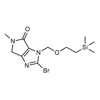 2-Bromo-5-methyl-3-((2-(trimethylsilyl)ethoxy)methyl)-5,6-dihydropyrrolo[3,4-d]imidazol-4(3H)-one|CS-0637206