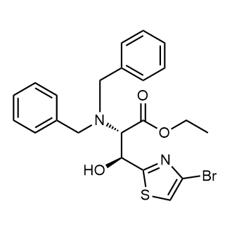 Ethyl(2S,3S)-3-(4-bromothiazol-2-yl)-2-(dibenzylamino)-3-hydroxypropanoate|CS-0637218