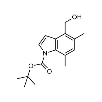 tert-Butyl 4-(hydroxymethyl)-5,7-dimethyl-1H-indole-1-carboxylate|CS-0637434