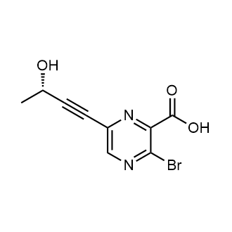 (S)-3-Bromo-6-(3-hydroxybut-1-yn-1-yl)pyrazine-2-carboxylic acid|CS-0637769