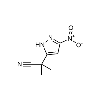 2-Methyl-2-(3-nitro-1H-pyrazol-5-yl)propanenitrile|CS-0637926