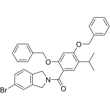 (5-Bromo-1,3-dihydro-2H-isoindol-2-yl)[5-(1-methylethyl)-2,4-bis(phenylmethoxy)phenyl]methanone|CS-0638178