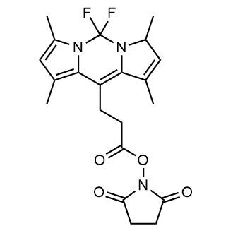 2,5-Dioxopyrrolidin-1-yl 3-(5,5-difluoro-1,3,7,9-tetramethyl-5H-4l4,5l4-dipyrrolo[1,2-c:2',1'-f][1,3,2]diazaborinin-10-yl)propanoate|CS-0638583