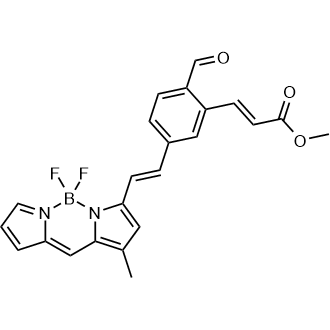 Difluoro[methyl (2E)-3-[2-formyl-5-[(1E)-2-[4-methyl-5-[(2H-pyrrol-2-ylidene-κN)methyl]-1H-pyrrol-2-yl-κN]ethenyl]phenyl]-2-propenoato]boron|CS-0638624