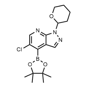 5-Chloro-1-(tetrahydro-2H-pyran-2-yl)-4-(4,4,5,5-tetramethyl-1,3,2-dioxaborolan-2-yl)-1H-pyrazolo[3,4-b]pyridine|CS-0639047