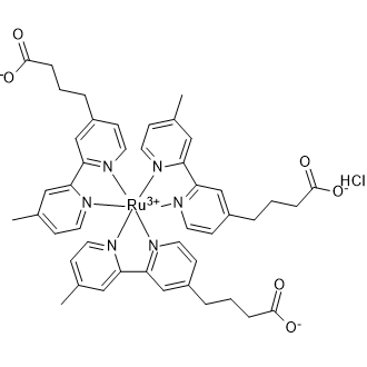 [Ru(4-(4'-Methyl-[2,2'-bipyridin]-4-yl)butanoicacid)3](PF6)2|CS-0639606