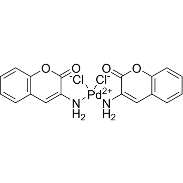 Dichlorobis(3-amino-2H-1-benzopyran-2-one-N)dichloropalladium|CS-0639620