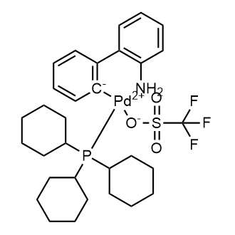 Palladium,[2'-(amino-κN)[1,1'-biphenyl]-2-yl-κC](tricyclohexylphosphine)(1,1,1-trifluoromethanesulfonato-κO)-|CS-0639634