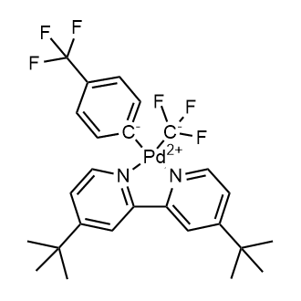 [4,4'-Bis(1,1-dimethylethyl)-2,2'-bipyridine-κN1,κN1'](trifluoromethyl)[4-(trifluoromethyl)phenyl]palladium|CS-0639645