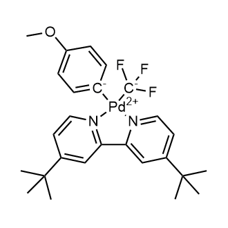 [4,4'-Bis(1,1-dimethylethyl)-2,2'-bipyridine-κN1,κN1'](4-methoxyphenyl)(trifluoromethyl)palladium|CS-0639652