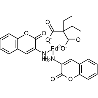 Palladium,bis(3-amino-2H-1-benzopyran-2-one-N)[diethylpropanedioato(2-)-O,O']-,(SP-4-2)-|CS-0639655