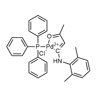 Chloro[1-[(2,6-dimethylphenyl)amino]-3-(oxo-κO)-1-butenyl-κC](triphenylphosphine)palladium|CS-0639672