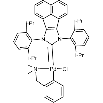 2,6-Diisopropyl-phenyl-acenaphthoimidazolylidene-N-heterocycliccarbene-palladiumchloride-benzyldimethylaminecomplex|CS-0639686