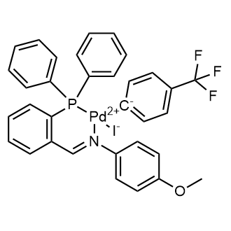 Palladium,[N-[[2-(diphenylphosphino-κP)phenyl]methylene]-4-methoxybenzenamine-κN]iodo[4-(trifluoromethyl)phenyl]-,(SP-4-2)-|CS-0639707