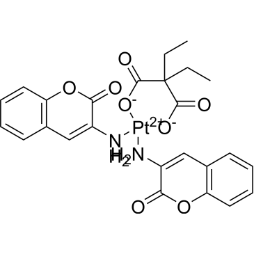 Platinum,bis(3-amino-2H-1-benzopyran-2-one-N)[diethylpropanedioato(2-)-O,O']-|CS-0639758