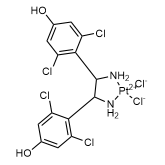 Dichloro[4,4'-(1,2-diamino-1,2-ethanediyl)bis[3,5-dichlorophenol]-N,N']platinum|CS-0639768