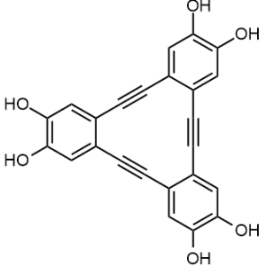 Tribenzo[a,e,i]cyclododecene-2,3,8,9,14,15-hexol,5,6,11,12,17,18-hexadehydro-|CS-0639884