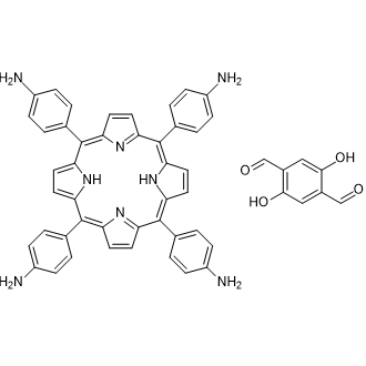 2,5-Dihydroxyterephthalaldehydecompoundwith4,4',4'',4'''-(porphyrin-5,10,15,20-tetrayl)tetraaniline(1:1)|CS-0639944