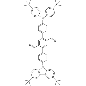 4,4''-Bis(3,6-di-tert-butyl-9H-carbazol-9-yl)-[1,1':4',1''-terphenyl]-2',5'-dicarbaldehyde|CS-0640066