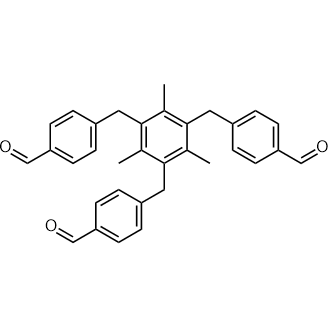 4,4',4''-[(2,4,6-Trimethylbenzene-1,3,5-triyl)tris(methylene)]tribenzaldehyde|CS-0640086