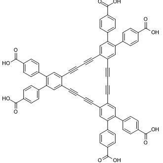 4,4',4'',4''',4'''',4'''''-(5,6,7,8,13,14,15,16,21,22,23,24-Dodecadehydrotribenzo[a,g,m]cyclooctadecene-2,3,10,11,18,19-hexayl)hexakis[benzoicacid]|CS-0640296