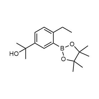 2-(4-Ethyl-3-(4,4,5,5-tetramethyl-1,3,2-dioxaborolan-2-yl)phenyl)propan-2-ol|CS-0640700
