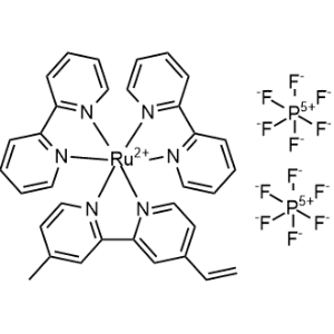 Ruthenium(2+),bis(2,2'-bipyridine-κN1,κN1')(4-ethenyl-4'-methyl-2,2'-bipyridine-κN1,κN1')-,(OC-6-33)-,hexafluorophosphate(1-)(1:2)|CS-0640978