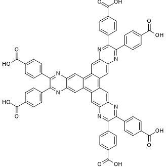 4,4',4'',4''',4'''',4'''''-(Benzo[1,2-g:3,4-g':5,6-g'']triquinoxaline-2,3,8,9,14,15-hexayl)hexabenzoicacid|CS-0641000