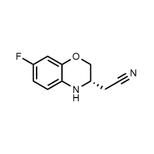 2H-1,4-Benzoxazine-3-acetonitrile, 7-fluoro-3,4-dihydro-, (3S)-|CS-0641377
